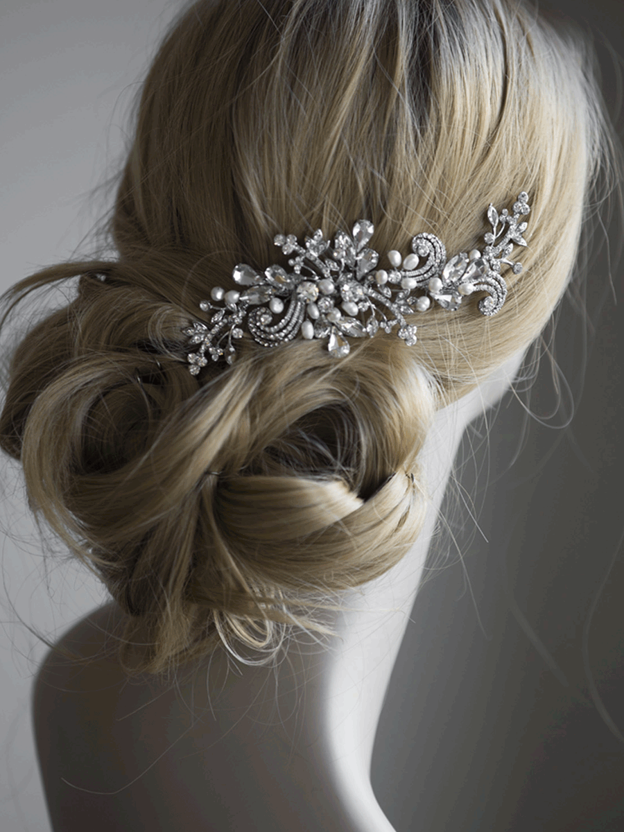 Bridal Hair comb for side of hair | Jeanette Maree Bridal Melbourne