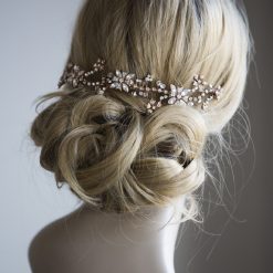 Carmel-Swarovski Bridal Hair Comb