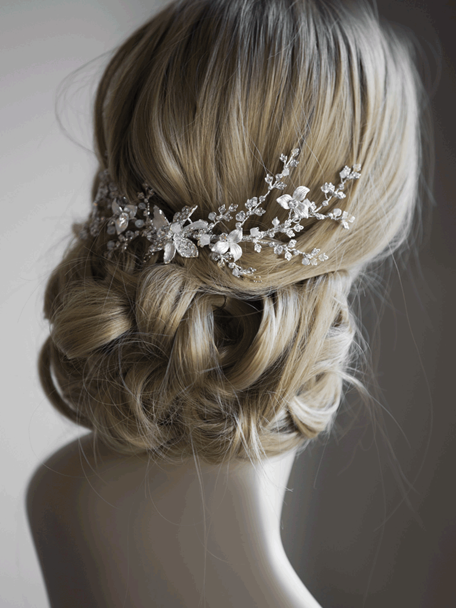 Bridal Hairpiece for Back of Hair