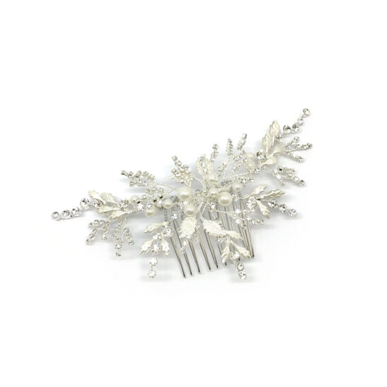 Silver bridal hair comb for sale - Jeanette Maree