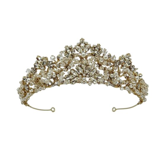 Gold And Pearl Tiara|Maren|Jeanette Maree|Shop Online