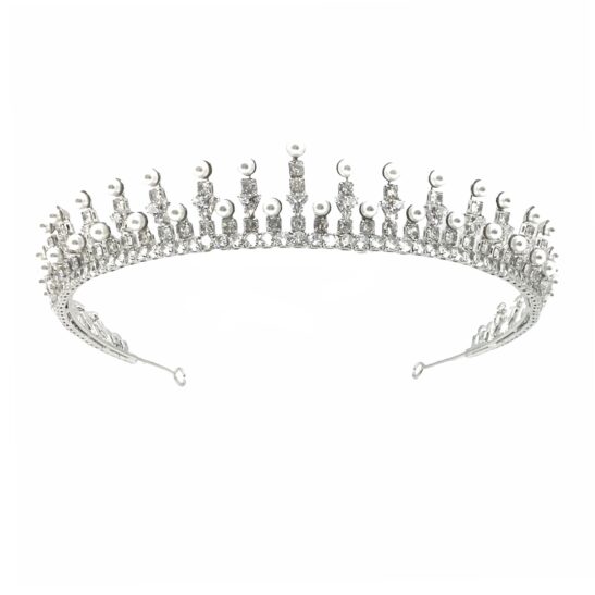 Silver And Pearl Tiara|Helena|Jeanette Maree|Shop Online