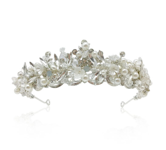 Bridal Floral Tiara|Lyra|Jeanette Maree|Shop Online