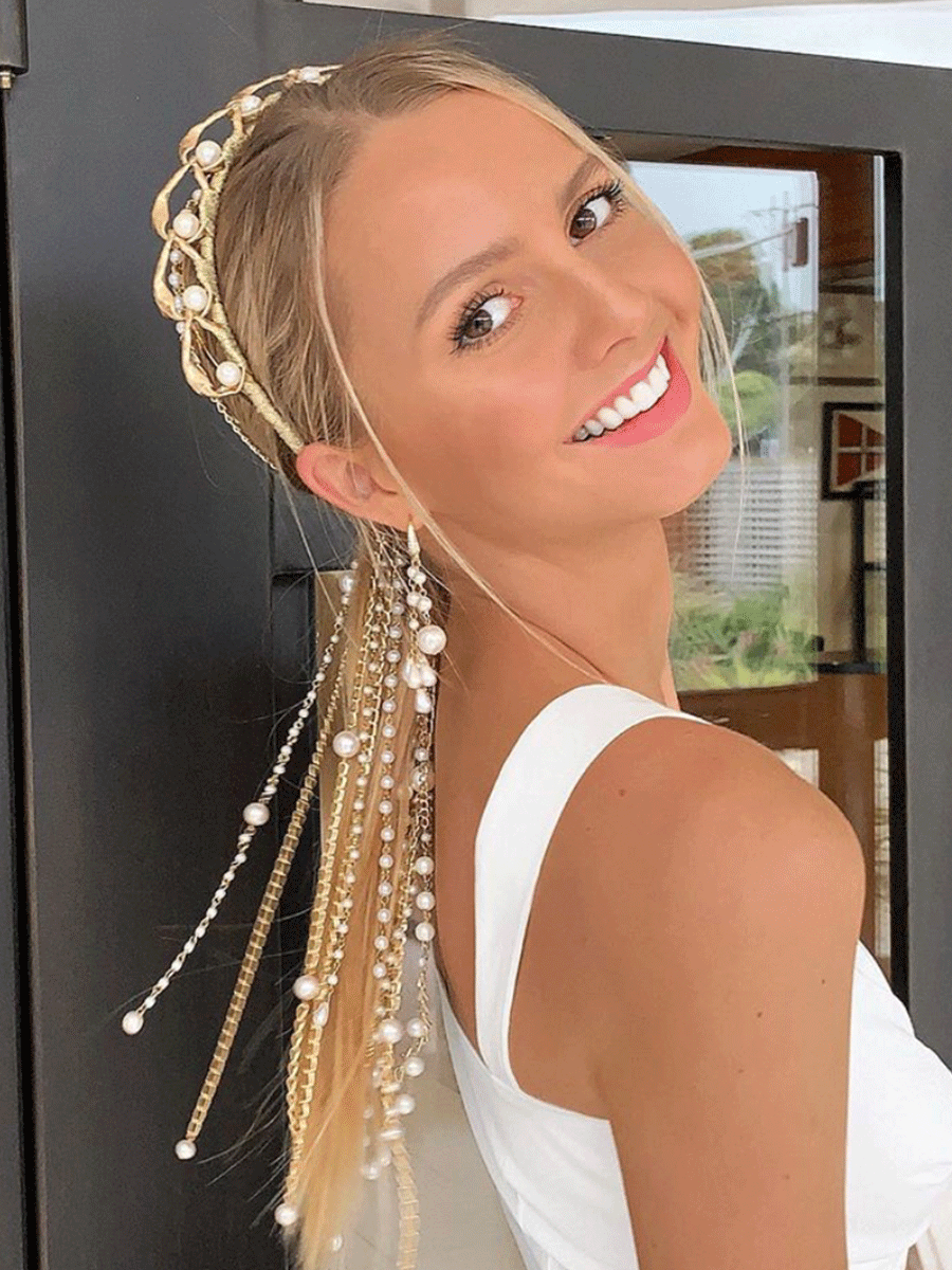 Headband and Hair Chain as seen on Shontina Rose for Spring Racing