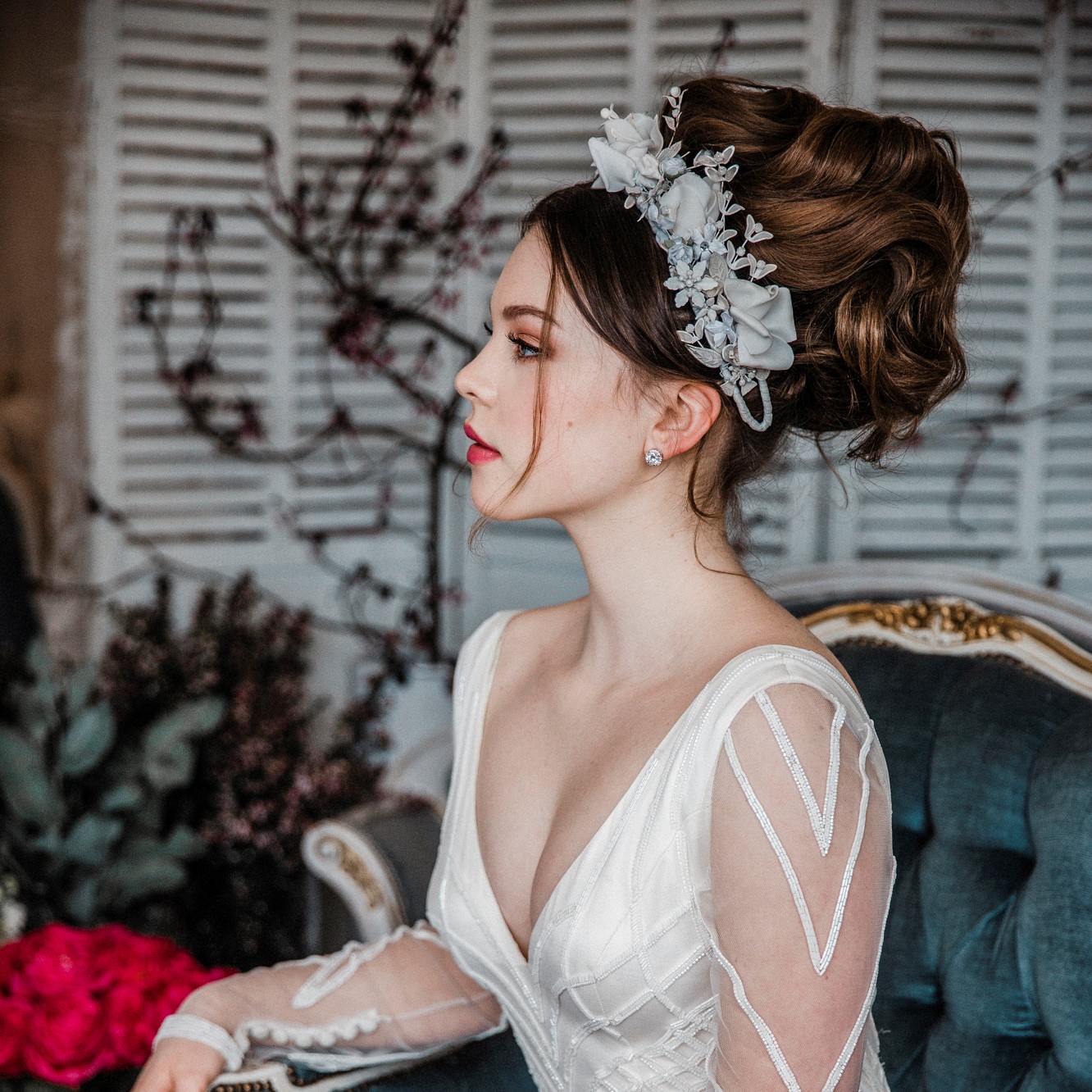 Floral Headband Wedding|Kassidy|Jeanette Maree
