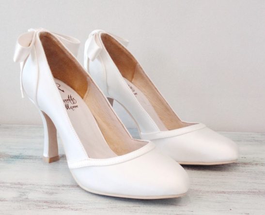 wedding shoes with bow | Mable I Jeanette Maree