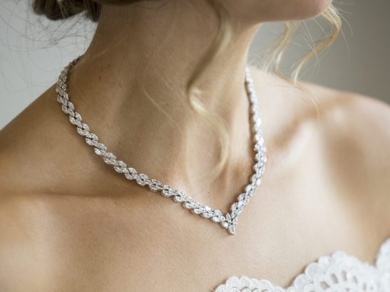 crystal necklaces for the bride| Erin I Jeanette Maree|Shop online now
