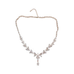 Brenda-diamond pendant necklace gold