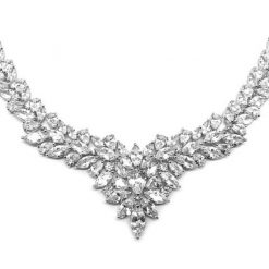 Aulora-crystal wedding necklace