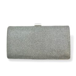 Fia-Large Silver Clutch Bag