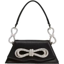 Caitlin-Black Diamond Clutch Bag