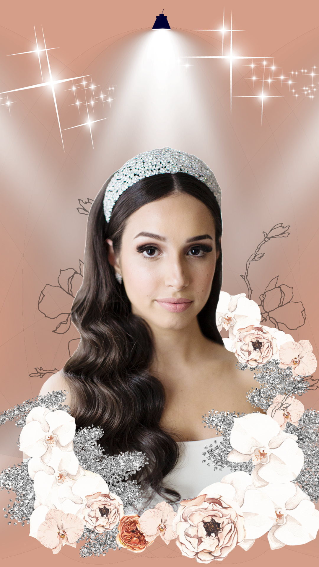 Silver Bridal Headband Crown