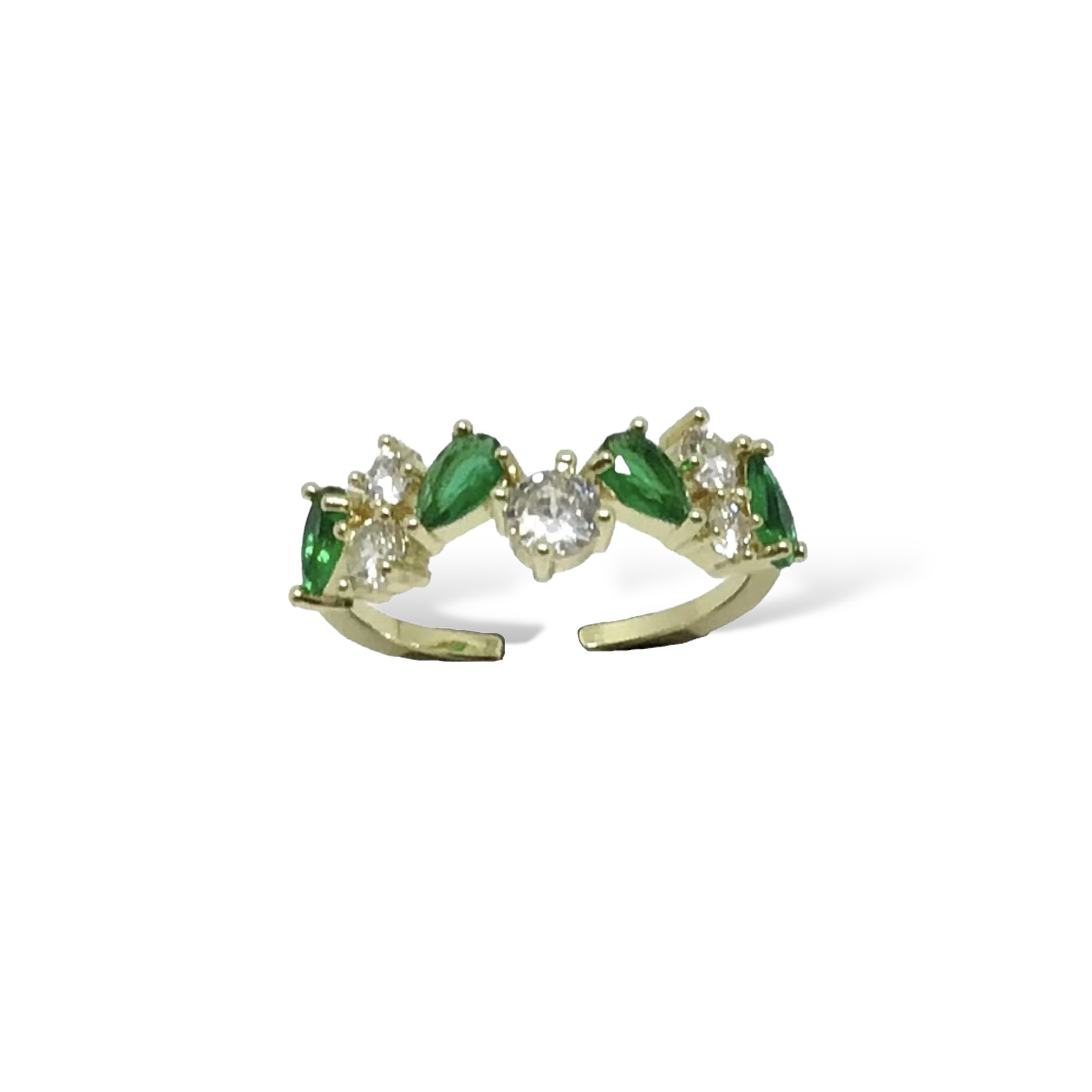 Emerald Crystal Ring - Dasha | Jeanette Maree