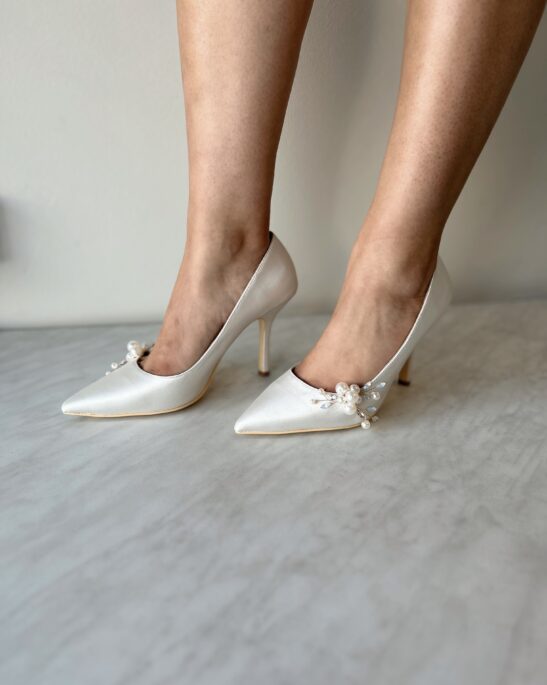Shoes with Pearls for Wedding|Allie|Jeanette Maree