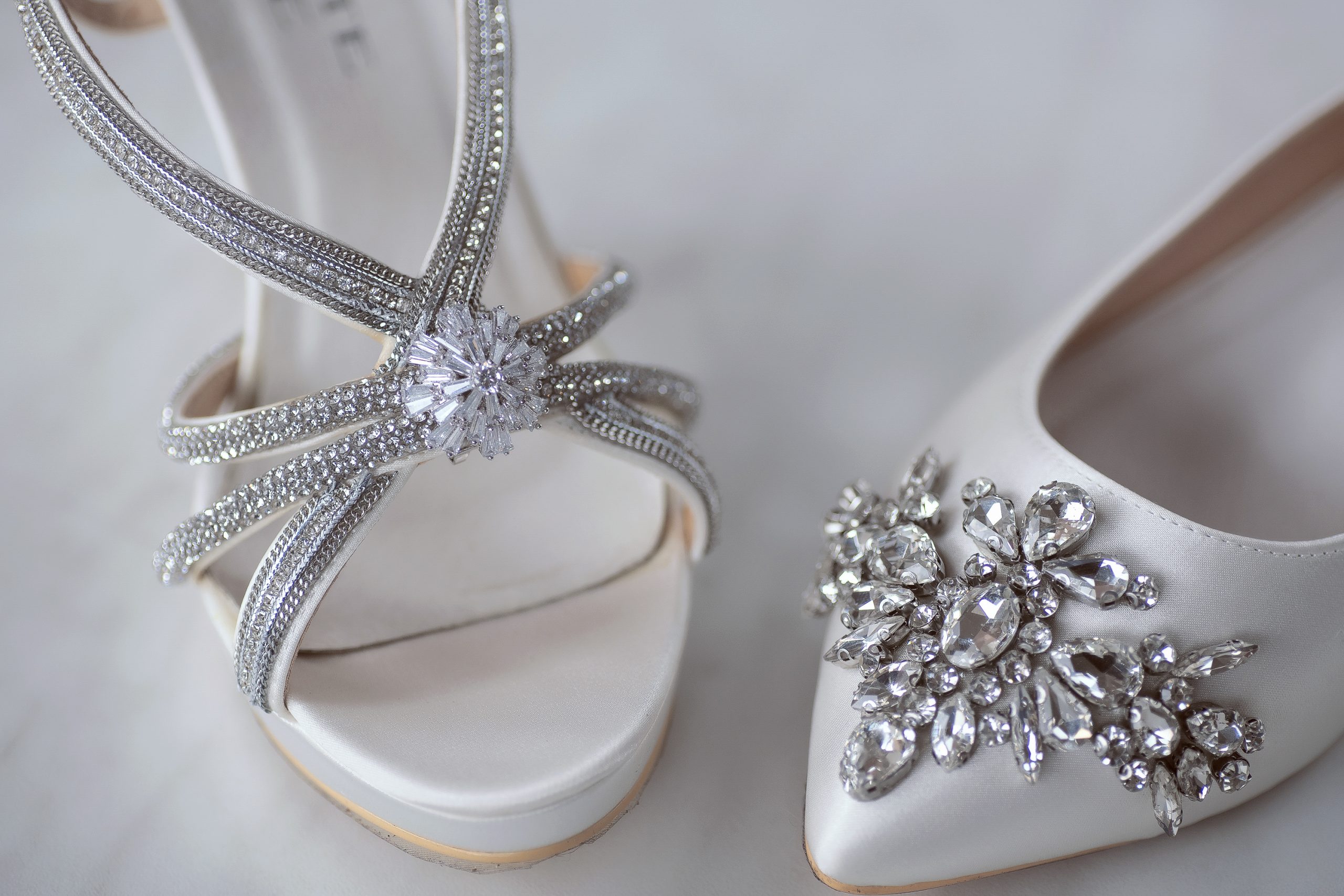 crystal strap bridal shoe jeweled bridal flat