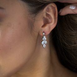 Carlotta-Crystal Stone Drop Earrings