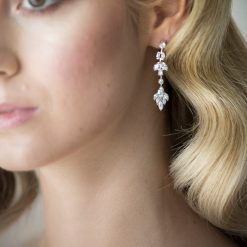 Lindsey-Crystal Statement Drop Earrings