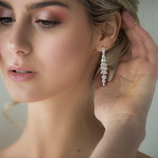 Delicate Silver Drop Earrings|Cameron|Jeanette Maree